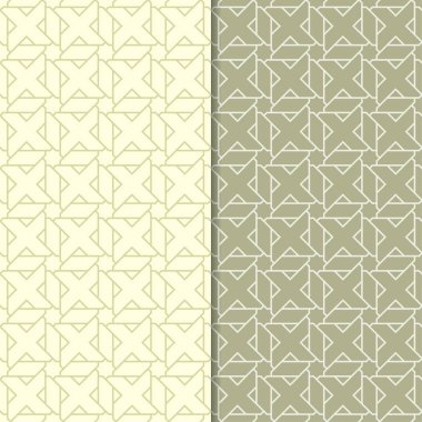Zeytin yeşili geometrik Dikişsiz desen web, Tekstil ve duvar kağıtları için