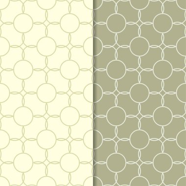 Geometrik süsler kümesi. Zeytin yeşili Dikişsiz desen web, Tekstil ve duvar kağıtları için