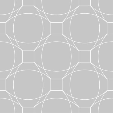 Gri ve beyaz geometrik süsleme. Web, Tekstil ve duvar kağıtları için seamless modeli