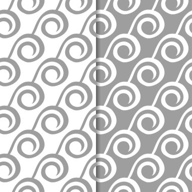 Web, Tekstil ve duvar kağıtları için dikişsiz desen gri ve beyaz geometrik dizi