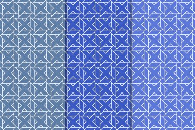 Mavi geometrik dikey Dikişsiz desen web, Tekstil ve duvar kağıtları için