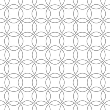 Beyaz arka planda gri geometrik süsleme. Web, Tekstil ve duvar kağıtları için seamless modeli