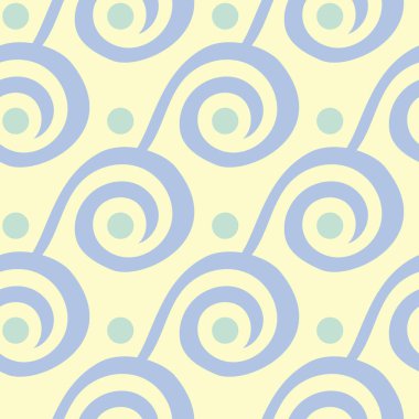 Bej mavi ve yeşil geometrik seamless modeli. Duvar kağıtları, Tekstil ve kumaş için