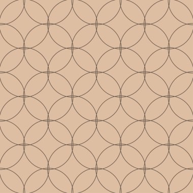 Bej ve kahverengi geometrik yazdırın. Web, Tekstil ve duvar kağıtları için seamless modeli
