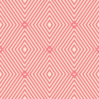 Geometrik süsleme pembe ve bej. Web, Tekstil ve duvar kağıtları için seamless modeli