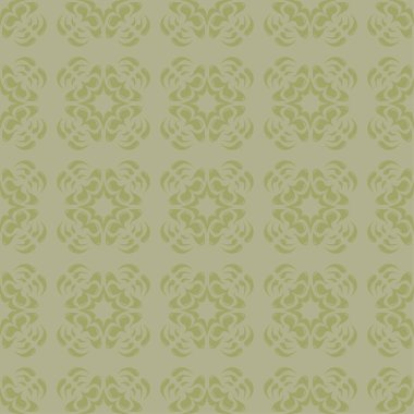 Zeytin yeşili çiçek süs tasarım. Tekstil ve duvar kağıtları için seamless modeli