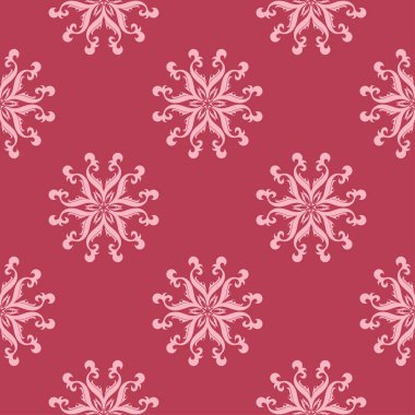 Kiraz pembe çiçek süsleme. Tekstil ve duvar kağıtları için seamless modeli