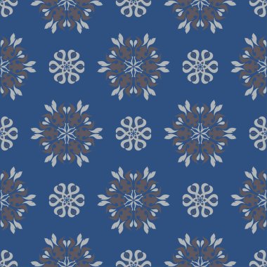 Mavi çiçek sorunsuz arka plan. Tasarım deseni duvar kağıtları, Tekstil ve kumaş çiçek öğeleri