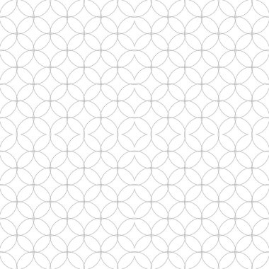 Beyaz arka planda gri geometrik yazdır. Web, Tekstil ve duvar kağıtları için seamless modeli