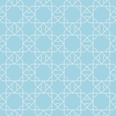 Lacivert geometrik süsleme. Web, Tekstil ve duvar kağıtları için seamless modeli