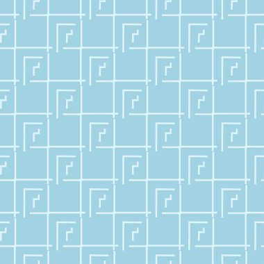 Hafif mavi geometrik süsleme. Web, Tekstil ve duvar kağıtları için seamless modeli