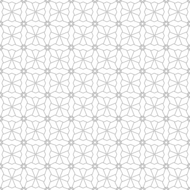 Beyaz arka planda gri geometrik tasarım. Web, Tekstil ve duvar kağıtları için seamless modeli