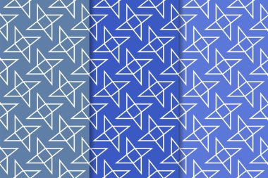 Mavi geometrik dikey Dikişsiz desen web, Tekstil ve duvar kağıtları için