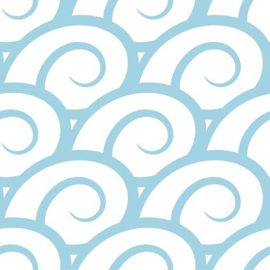 Soyut seamless modeli. Açık mavi ve beyaz renkli Tekstil, duvar kağıtları ve kumaşlar için