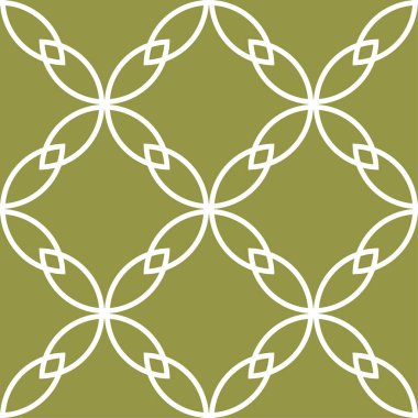 Zeytin yeşili ve beyaz geometrik seamless modeli web, Tekstil ve duvar kağıtları için