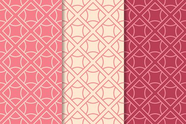 Kiraz kırmızı geometrik dikey Dikişsiz desen web, Tekstil ve duvar kağıtları için