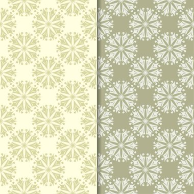 Zeytin yeşili st çiçek kökenden. Tekstil ve duvar kağıtları için dikişsiz desen