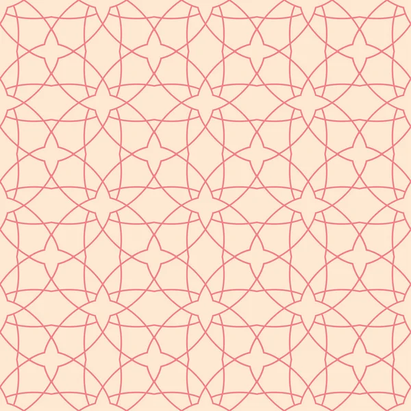 Rood Beige Geometrische Sieraad Naadloze Patroon Voor Web Textiel Achtergronden — Stockvector