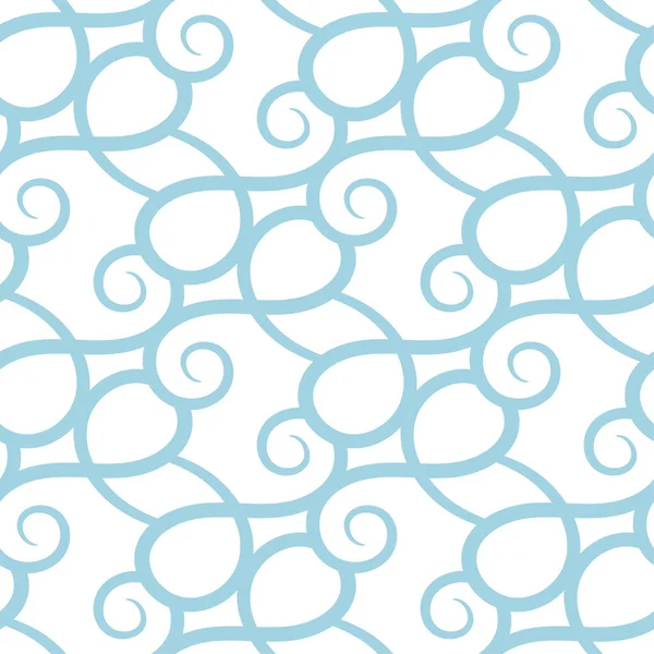 Abstrakte Nahtlose Muster Hellblauer Und Weißer Hintergrund Für Textilien Tapeten — Stockvektor