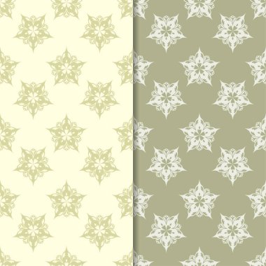 Zeytin yeşili st çiçek kökenden. Tekstil ve duvar kağıtları için dikişsiz desen