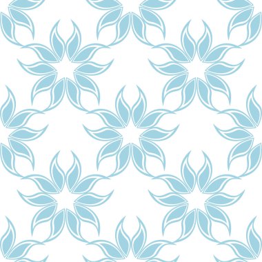 Çiçek renkli seamless modeli. Mavi ve beyaz arka plan duvar kağıtları için çiçeğe elemanları ile.