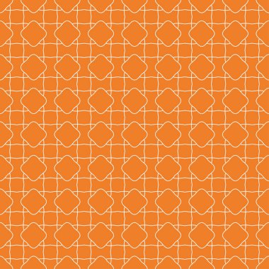 Turuncu geometrik süsleme. Web, Tekstil ve duvar kağıtları için seamless modeli