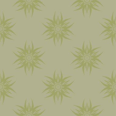 Zeytin yeşili çiçek süs tasarım. Tekstil ve duvar kağıtları için seamless modeli