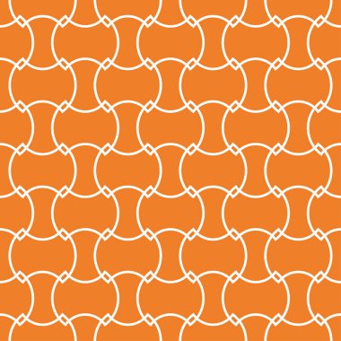 Turuncu geometrik süsleme. Web, Tekstil ve duvar kağıtları için seamless modeli