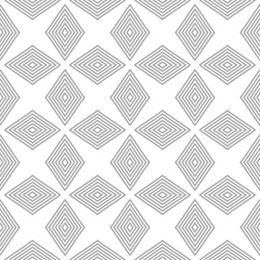 Gri beyaz geometrik süsleme üzerine. Web, Tekstil ve duvar kağıtları için seamless modeli