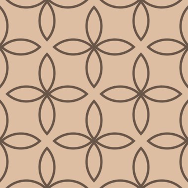 Kahverengi geometrik süsleme. Web, Tekstil ve duvar kağıtları için seamless modeli