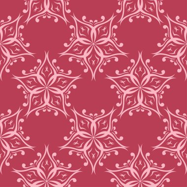 Kiraz pembe çiçek süsleme. Tekstil ve duvar kağıtları için seamless modeli