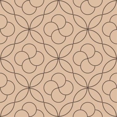 Geometrik süsleme. Bej ve kahverengi seamless modeli web, Tekstil ve duvar kağıtları için