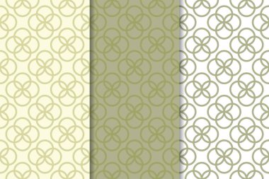 Web, Tekstil ve duvar kağıtları için dikey Dikişsiz desen zeytin yeşil ve beyaz geometrik dizi