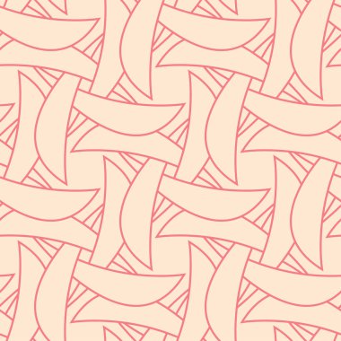 Kırmızı ve bej geometrik seamless modeli web, Tekstil ve duvar kağıtları için