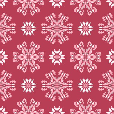 Çiçek kırmızı sorunsuz arka plan bej desenli. Arka plan duvar kağıtları, Tekstil ve kumaş için