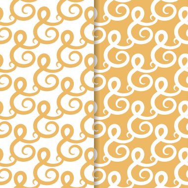 Soyut Dikişsiz desen. Tekstil, duvar kağıtları ve kumaşlar için turuncu ve beyaz arka plan