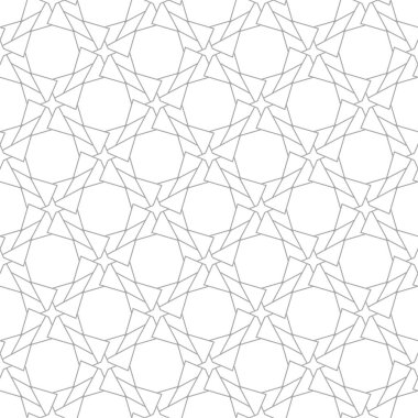 Beyaz arka planda gri geometrik tasarım. Web, Tekstil ve duvar kağıtları için seamless modeli