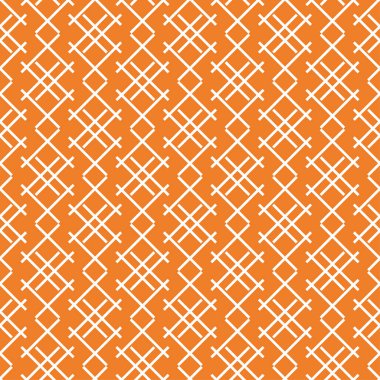 Turuncu geometrik süsleme. Web, Tekstil ve duvar kağıtları için seamless modeli