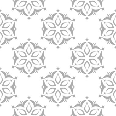 Çiçek gri seamless modeli. Çiçeğe öğeleri için duvar kağıdı arka plan.