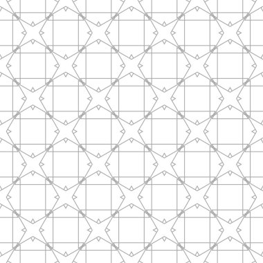 Beyaz arka planda gri geometrik tasarım. Web, Tekstil ve duvar kağıtları için seamless modeli