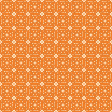Turuncu geometrik tasarım. Web, Tekstil ve duvar kağıtları için seamless modeli