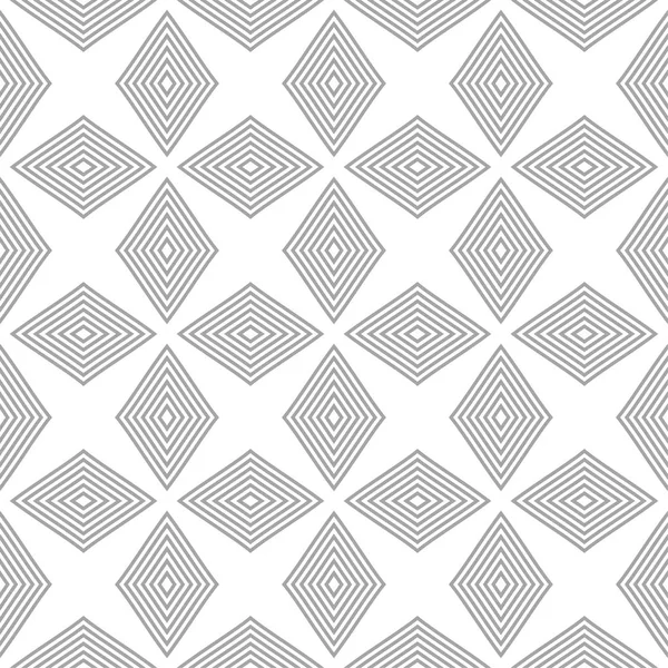Cinza Ornamento Geométrico Branco Padrão Sem Costura Para Web Têxteis — Vetor de Stock