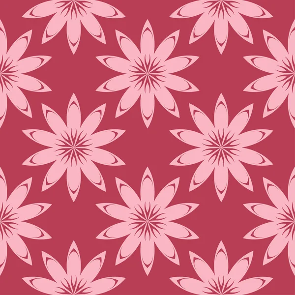 Kırmızı çiçek sorunsuz arka plan. Tekstil ve duvar kağıtları için dekoratif desen