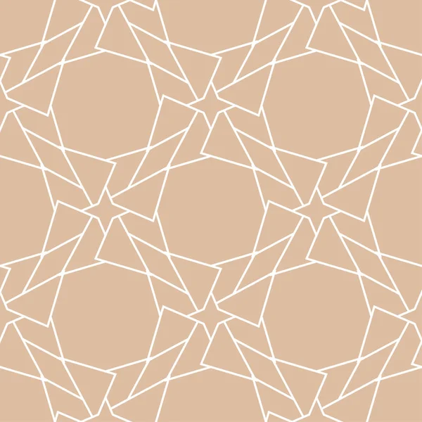 Beige Geometrische Sieraad Naadloze Patroon Voor Web Textiel Achtergronden — Stockvector