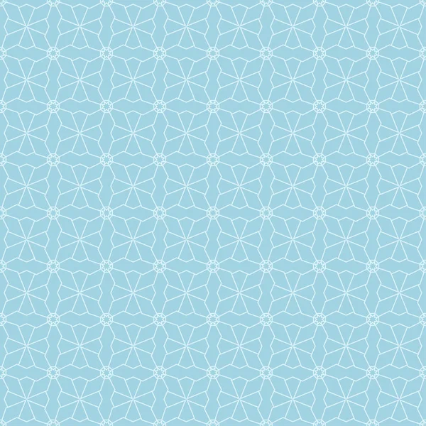 浅蓝色几何设计 纺织品和墙纸无缝模式 — 图库矢量图片