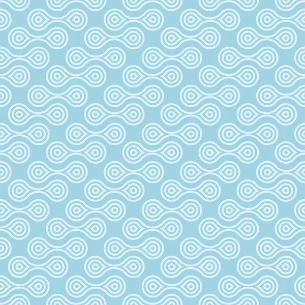 Hellblaues Geometrisches Nahtloses Muster Für Web Textilien Und Tapeten — Stockvektor
