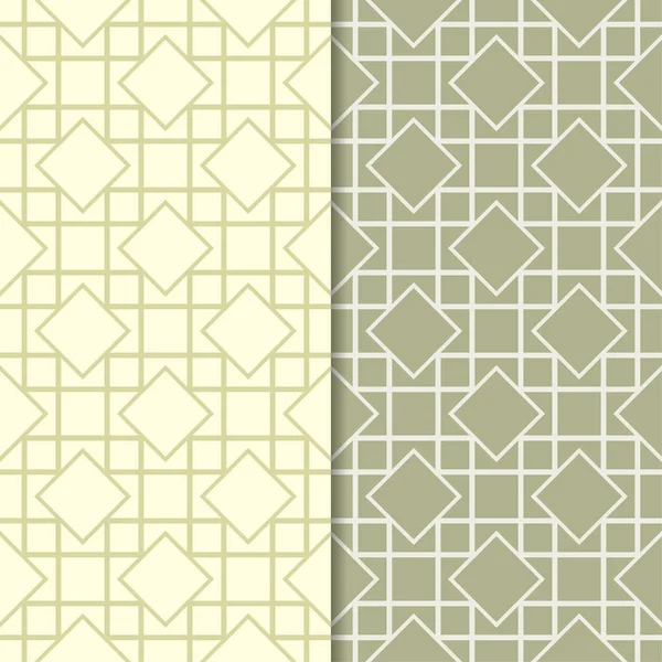 Zeytin yeşili kesintisiz geometrik desenler web, Tekstil ve duvar kağıtları için ayarla
