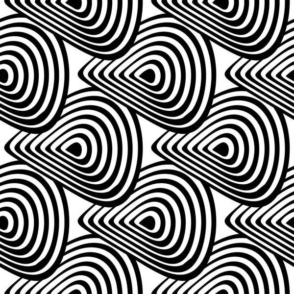 Witte Zwarte Geometrische Sieraad Naadloze Patroon Voor Web Textiel Achtergronden — Stockvector