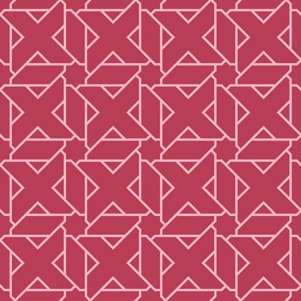 Kırmızı ve soluk pembe geometrik seamless modeli web, Tekstil ve duvar kağıtları için