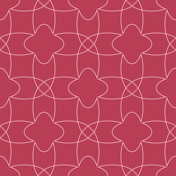 Геометрический Орнамент Красный Бледно Розовый Бесшовный Узор Паутины Текстиля Обоев — стоковый вектор